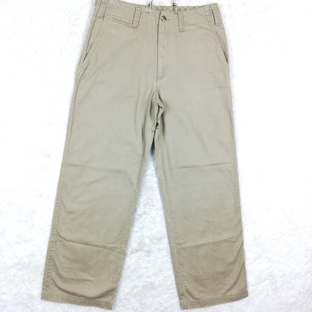 Guide Series‎ Mens Pants Chino Khaki Straight Leg Flap Pocket Trail Hiking 34x32